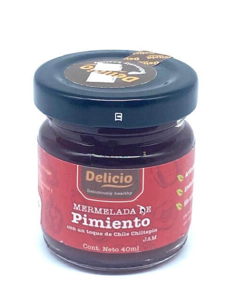 MERMELADA DE PIMIENTO Y CHILTEPIN 40ML ALULOSA DEMEX