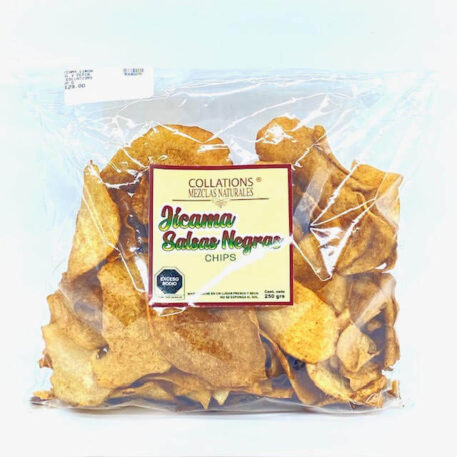 CHIPS JÍCAMA SALSAS NEGRAS COLLATIONS 250 G