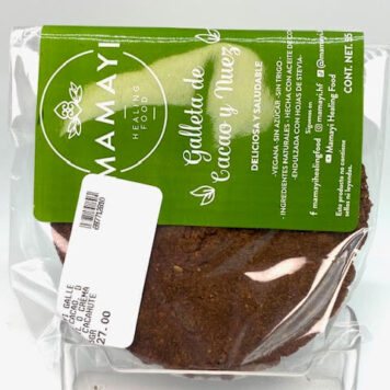 MAMAYI GALLETA CACAO Y NUEZ VEGANA, SIN TRIGO NI AZÚCAR 55GR