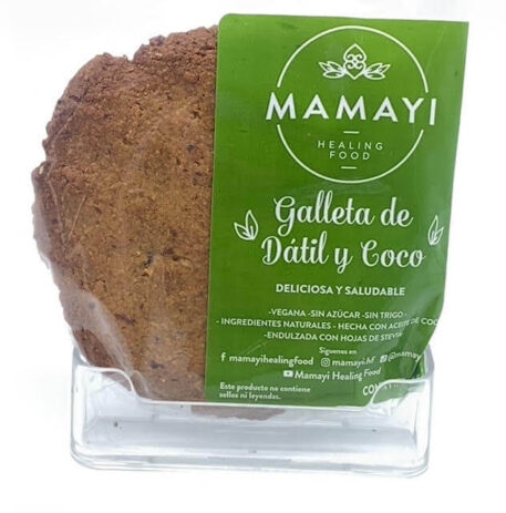 MAMAYI GALLETA DÁTIL Y COCO VEGANA, SIN TRIGO NI AZÚCAR 55GR