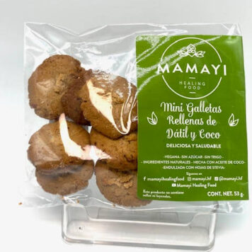 MAMAYI MINI GALLETAS DATIL Y COCO VEGANA, SIN TRIGO NI AZÚCAR  53GR