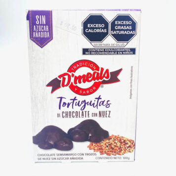 TORTUGUITAS DE CHOCOLATE CON NUEZ DMEALS 100 G